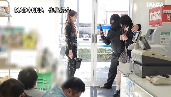 人質交姦24時 強盗犯に犯●れ続けた交渉人・結衣。決して屈しないエリート捜査官が、籠城する男たちに敗北する一部始終。