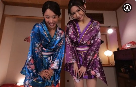 【VR】愛弓りょう＆竹内有紀 最狂の痴女共演！！財力と性欲を持て余した二人のドスケベ奥様にエグい程精子を絞り尽くされる最高級のW痴女風俗マンション～メンエス・ヘルス・M性感で極上の搾精体験～【超高画質8K】サンプル１
